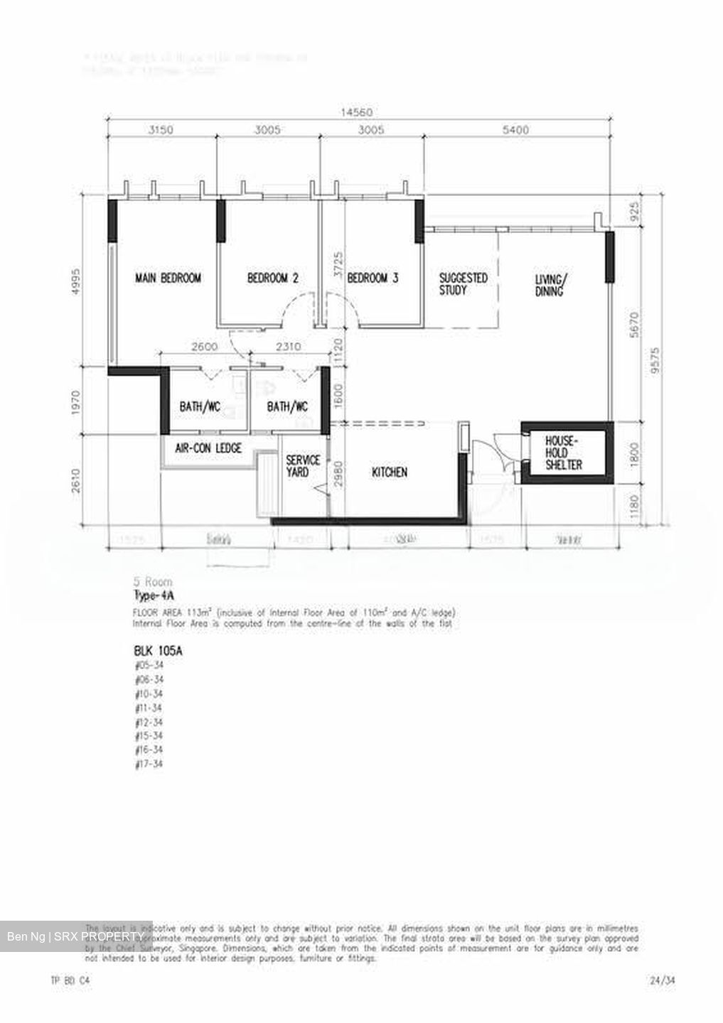Blk 105A Alkaff Vista (Toa Payoh), HDB 5 Rooms #538618601
